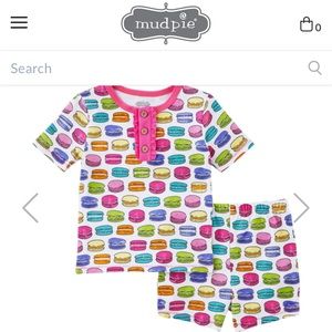 Mud Pie macaron pj set, 3T